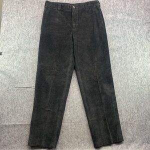 L.L. Bean Men’s Corduroy Pants in Charcoal Gray 100% COTTON - Size 33x31